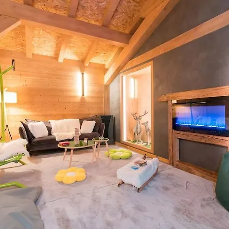 בקתה Familial Le Whymper 5 Etoiles Sauna Châtel